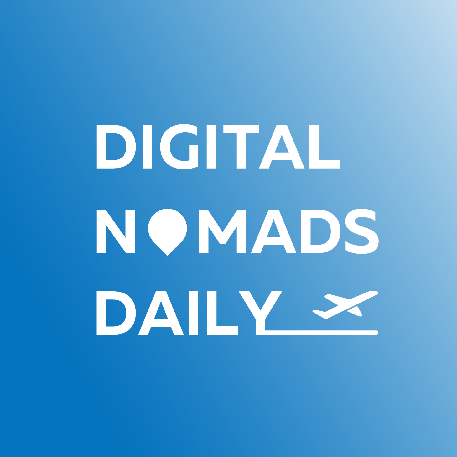 digital nomads daily logo blue gradiant