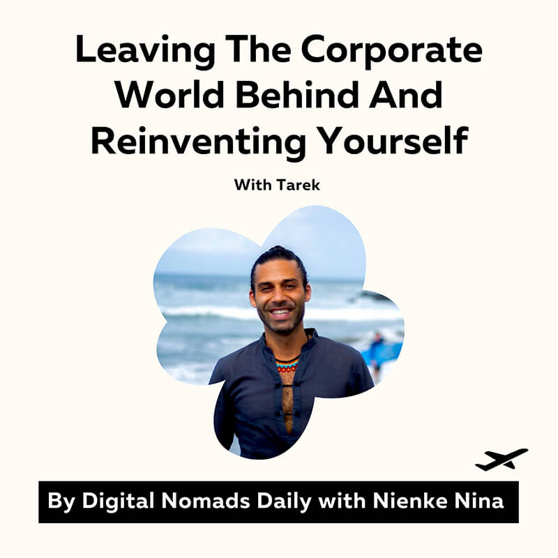 Digital Nomads Daily Cover Photo new episode with ceo and founder tarek nomands giving back leaving the corporate world behind