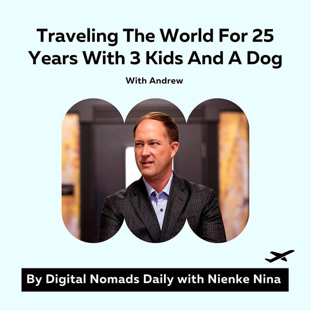 cover of digital nomads daily podcast guests andrew jerniga ceo insured nomads (1) (1)