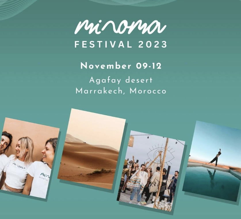 Minoma Festival in Agafay digital nomad bucket list